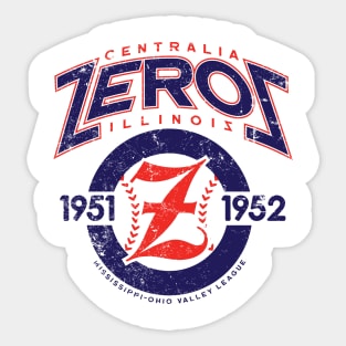 Centralia Zeros Sticker